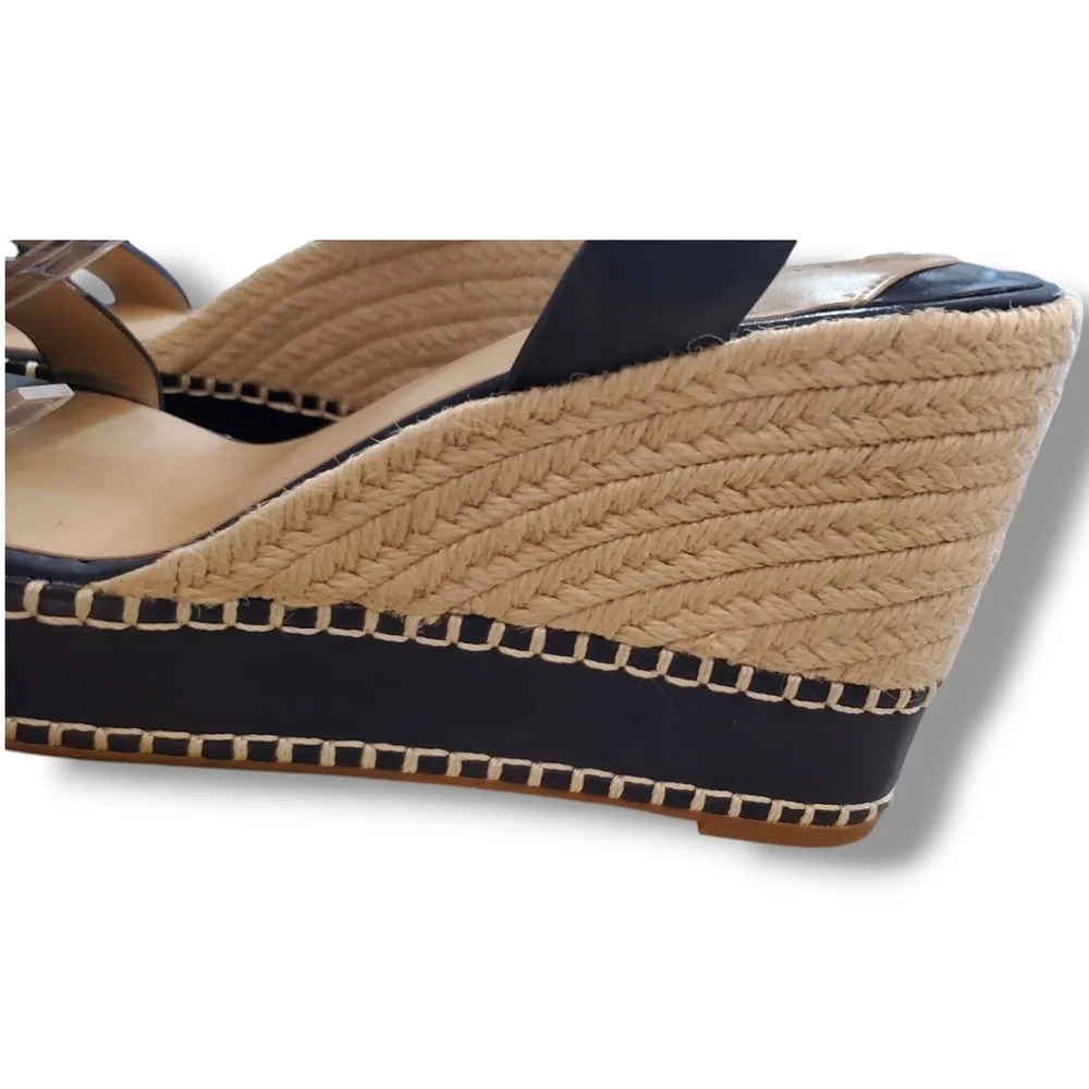 LAUREN Ralph LAUREN Hilarie Burnished Leather Espadrille - Picture 7 of 12